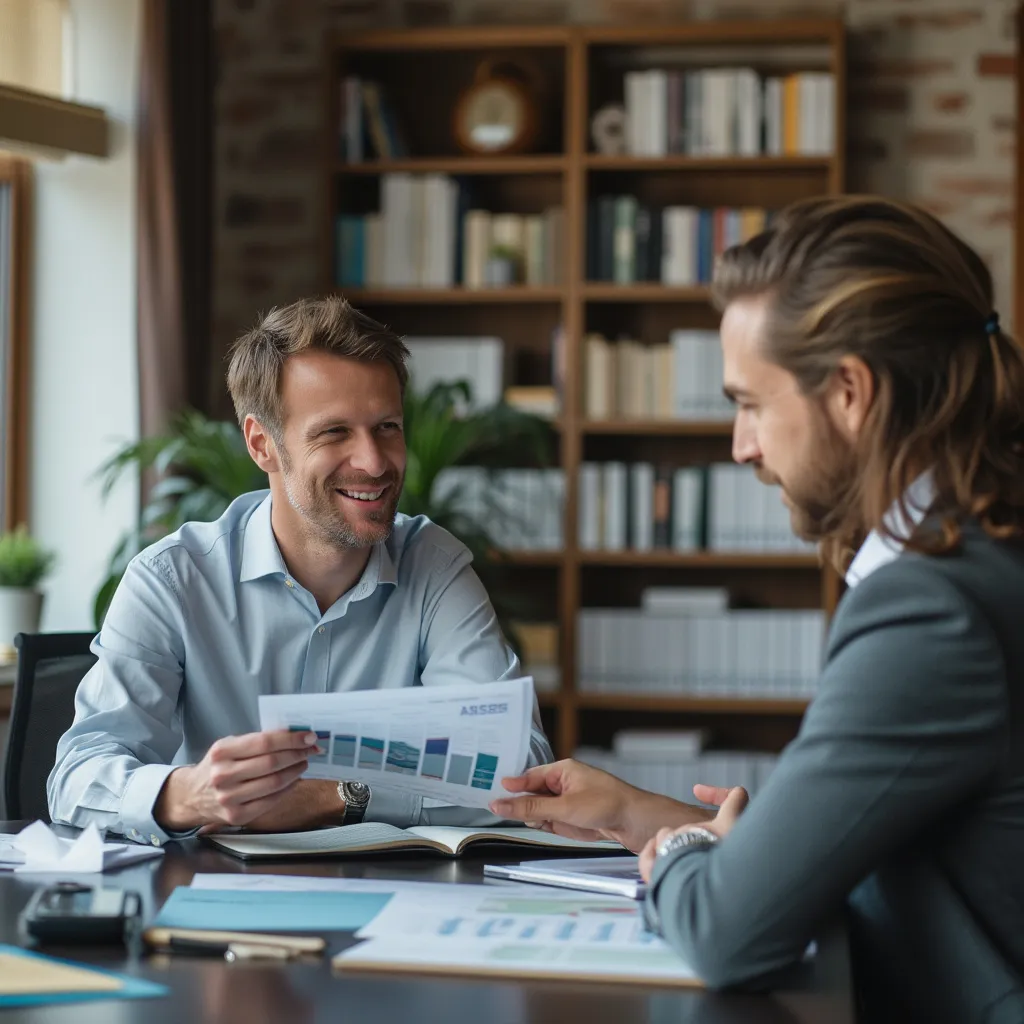 Consultor de FinArg asesorando a un cliente